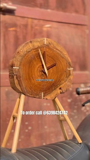 Diy craft wooden handcrafted clock designs | #woodenfurniture #awezchaitrend #diycrafts #diy #wood