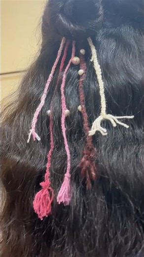 Diy Hairband String😍Hair Accessories #diy #shorts