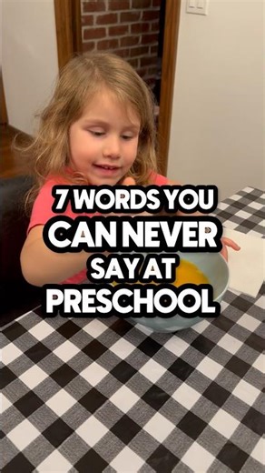 The 7 Words You Can Never Say At Preschool According to Sophia 🤣 #funny #preschool #parenthood