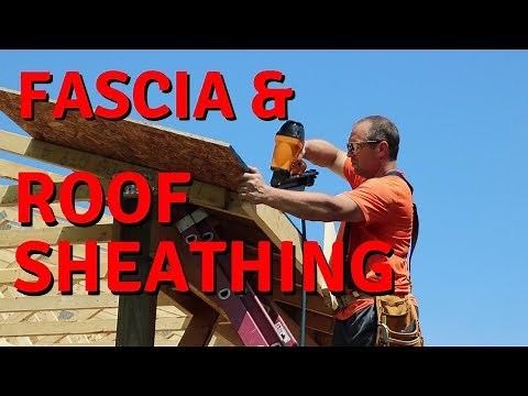 How to Install Sub-Fascia and Roof Sheathing - Pole Barn Shop Build Part 11