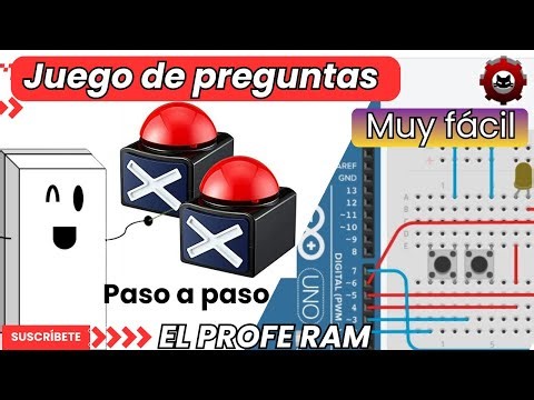Concurso en Arduino, quién presiona primero gana + Código y conexiones, 2 players.