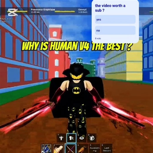 why is human v4 the bedt race for pvp ... #viralvideo #bloxfruits #oneshot