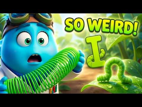 The InchWorm SECRET! 🐛 | Letter I Learning for Kids (Funny + Educational)