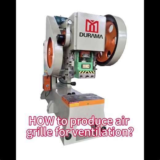 How to produce air grille for ventilation by a power press machine? #powerpress #punching #pressing #ventilation #mould #matrix #metal #steel #machine #factory #tooling #workshop #matriz