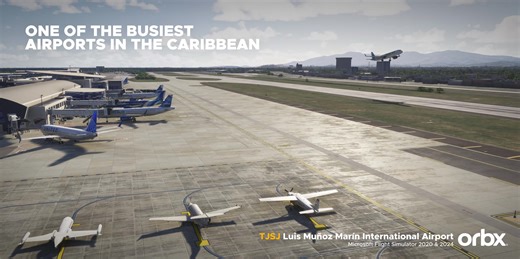 ✈️ How about a trip to the Caribbean this weekend? 🇵🇷 One of the busiest airports in the Caribbean is now available! Luis Muñoz Marín International Airport (TJSJ / SJU) is Puerto Rico’s main gateway, supporting airline schedules, cargo operations, general aviation, and military traffic throughout the day. Developed by Photorico Scenery, TJSJ San Juan is exclusively available on Orbx Direct for Microsoft Flight Simulator 2020 & 2024. Available now on Orbx Direct 👉 https://orbxdirect.com/produc