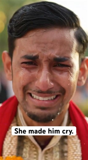 Groom Breaks Down Seeing His Bride on an Elephant #wedding #emotional #love