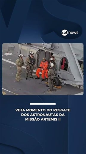 Veja momento do resgate dos astronautas da missão Artemis II
