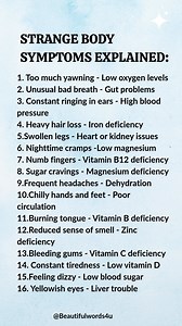 Strange body symptoms explained | Beautiful Words