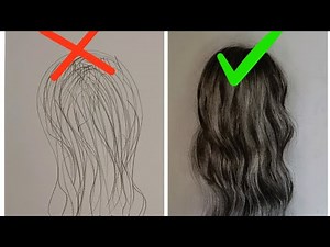How to draw hairs?/ Tutorial for beginners