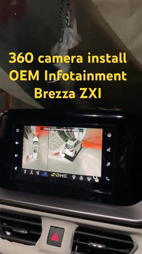 I Installed a 360° Camera on OEM infotainment system #shorts #Brezza2026 #Brezza #viral #Brezzazxi