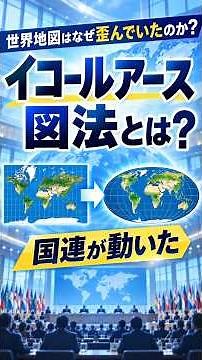 What is the Equal Earth projection? Why did the UN debate "world maps"? #WorldMap #shorts