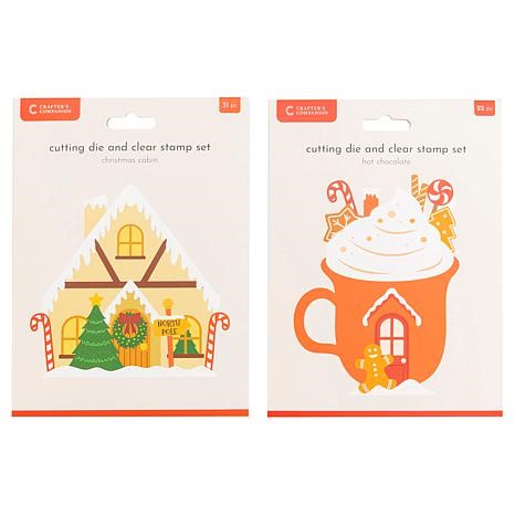 Crafter's Companion Christmas Shaped Card Base Dies | HSN
