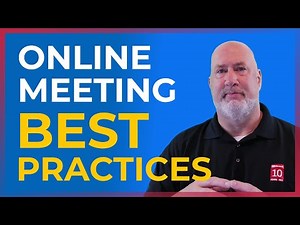 Best practices for hosting or presenting in a video conference