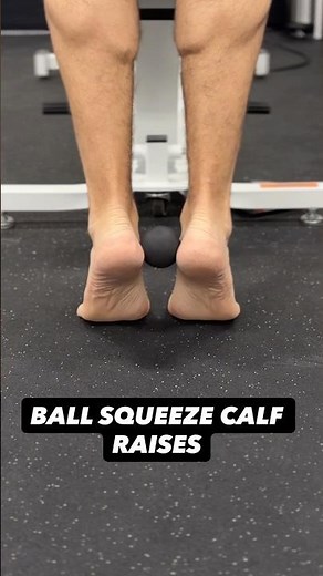 Ball Squeeze Calf Raises | Plantarflexion Strength & Subtalar Inversion