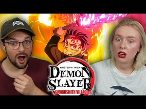 Demon Slayer | 3x5 Bright Red Sword - REACTION!