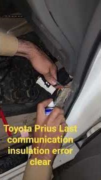 Toyota Prius Battery Temperature Sensor Hybrid Control Module end communication error clear insulati