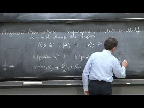 More on superposition. General state of a photon and spin states