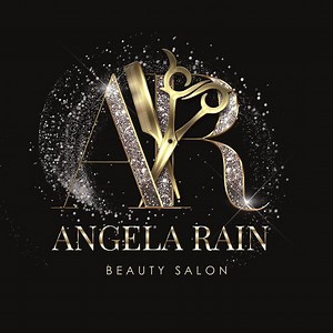 Luxury Hair Salon Logo DIY, Editable DIY Logo Design, Glitter Hair Stylist Branding Template, Canva Template Beauty Logo, Gold Scissors Logo - Etsy