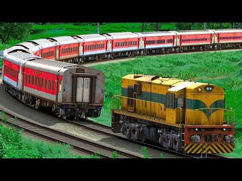 WDS6AD SHUNT LHB EXPRESS TRAIN | BUMPY RAILROAD | Train Simulator | Railwork | NTG GAMING