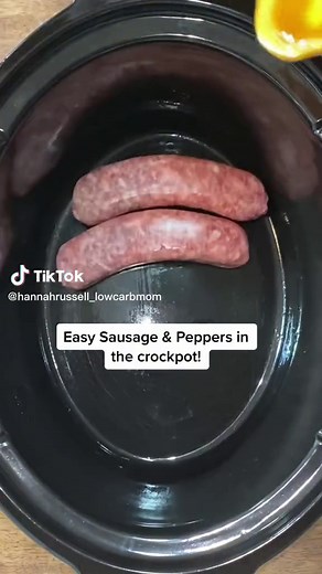 Easy Sausage & Peppers in the Crockpot Recipe