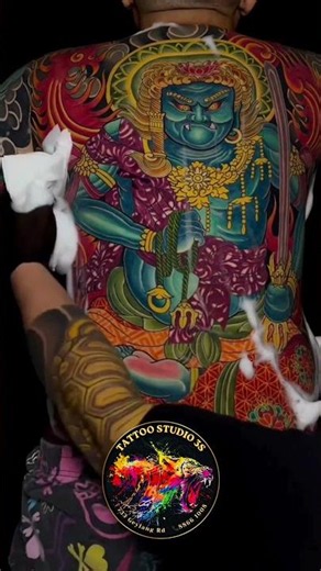 FULL BACK TATTOO COMPLETED | 100% Custom Freehand Tattoo | Tattoo Studio 3S Singapore