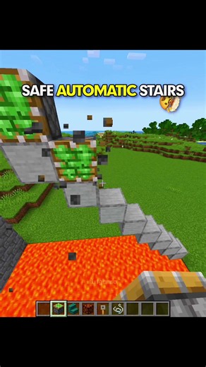 Minecraft Safe Automatic Stairs… #minecraft #minecraftmemes | minecraft