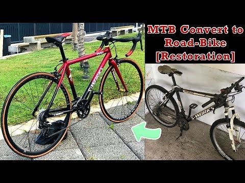 Building a road bike from MTB convert to ROAD BIKE [Restoration]