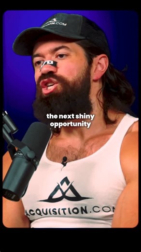 Alex Hormozi on Instagram: "People underestimate how much effort it takes to stick with one thing rather than jumping to the next shiny opportunity every 6 months."