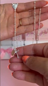 Personalised Sterling Silver Rosary Beads with Any Engraving Ref-delros