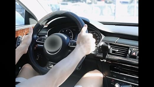 Steering wheel cover installation instructions and details display