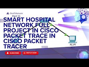 Smart Hospital Network Full Project in Cisco Packet Tracer | Zero To Network #11