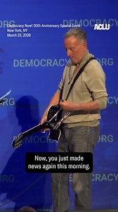 We're honored to have Bruce Springsteen’s support. Thank you to @democracynow for shouting out our new ad — you can watch it in full now at the link in our bio.