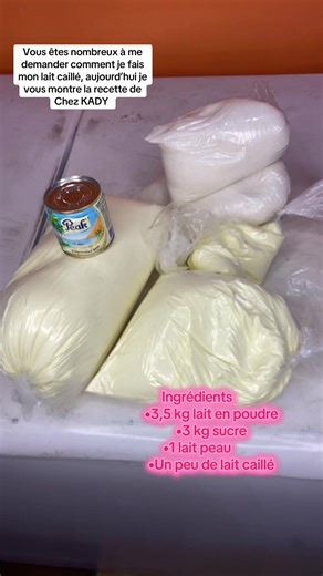 Beaucoup de personnes me demandent comment je fais mon lait caillé, voici la recette exacte #chezkady #recettefacile #laitcaillé #cotonoufood #restaurant