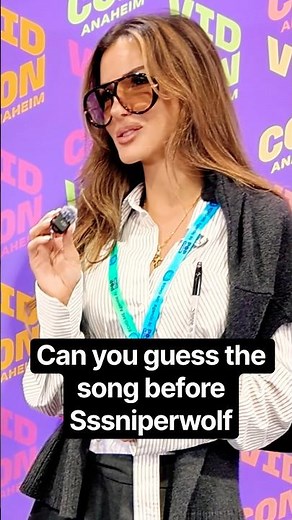 Can ​​⁠​⁠SSSniperwolf Guess the song with 5 notes? ‪@SSSniperWolf‬ #guessthesong #challenge #funny