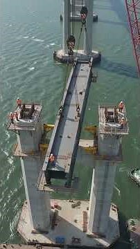 Bridge Construction Animation | Step by Step Bridge Building Process in 3D