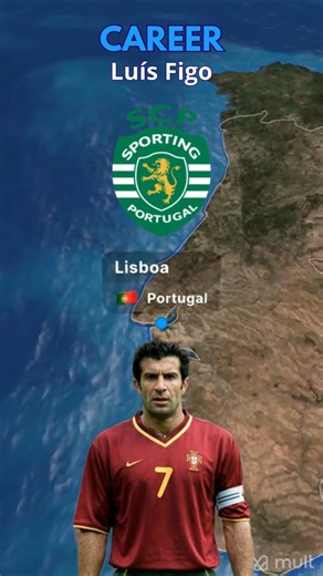 Luís Figo 🇵🇹 127 (32) #FootballCareer
