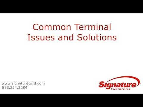Common credit card terminal issues and solutions