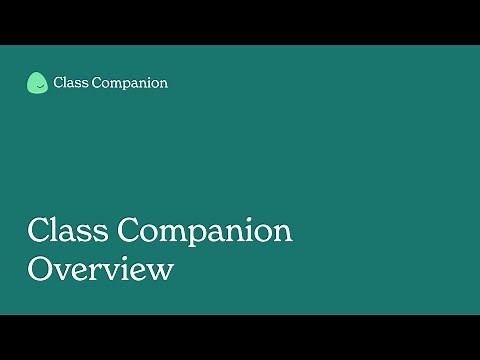 Class Companion Overview