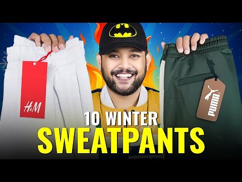 10 Must-Have Winter Sweatpants for Gym, Travel & Daily Use | Myntra H&M XYXX Puma Pant Haul 2025