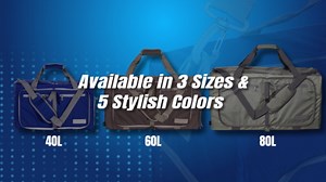 LEGEND 80L Foldable Duffle Bag for Travel - Packable Duffle Bags w/Shoe Compartment - Tear Resistant Collapsible Duffel Bags for Traveling - Lightweight Folding Duffel Bag for Men & Women -Chocolate