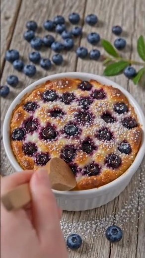 Baked Blueberry Cottage Cheese Breakfast Bowl #recipe #easyrecipe #healthyeating #food #health