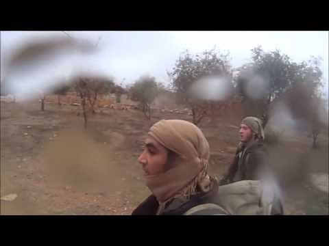 ISIS Jihadi with GoPro Gets Shot!! ISIS vs YPG in Northern Raqqa,Syria !