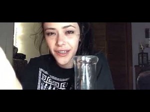 cute girl hiccups and coughing
