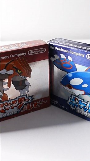 Pokémon Ruby & Sapphire Gameboy Advance (Authentic Retro Unboxing Boxes)