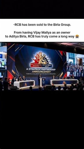 RCB has been sold to the Birla Group.😭❤️‍