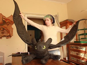 How to Train Your Dragon Toothless Plush, Customized OC Plushie, Personalized Stuffed Animal, Handmade Commission, Httyd Plush, Gifts for Bf - Etsy