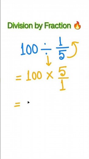 Do you know the answer? Division by fraction tricks #shorts