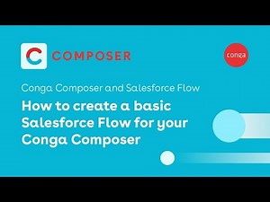 Using screenflows to launch Conga Composer