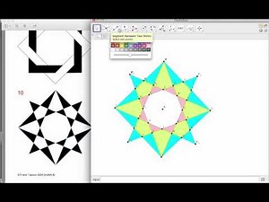 8-Pointed Star Tessellation in Geogebra Design Two