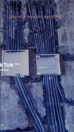 Electrical conduits installation